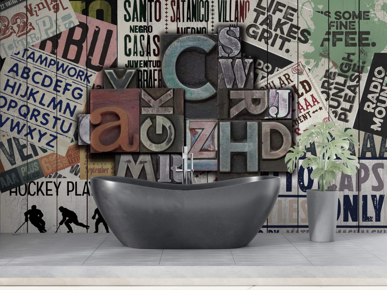 Fototapeta inskrypcje o różnej formie