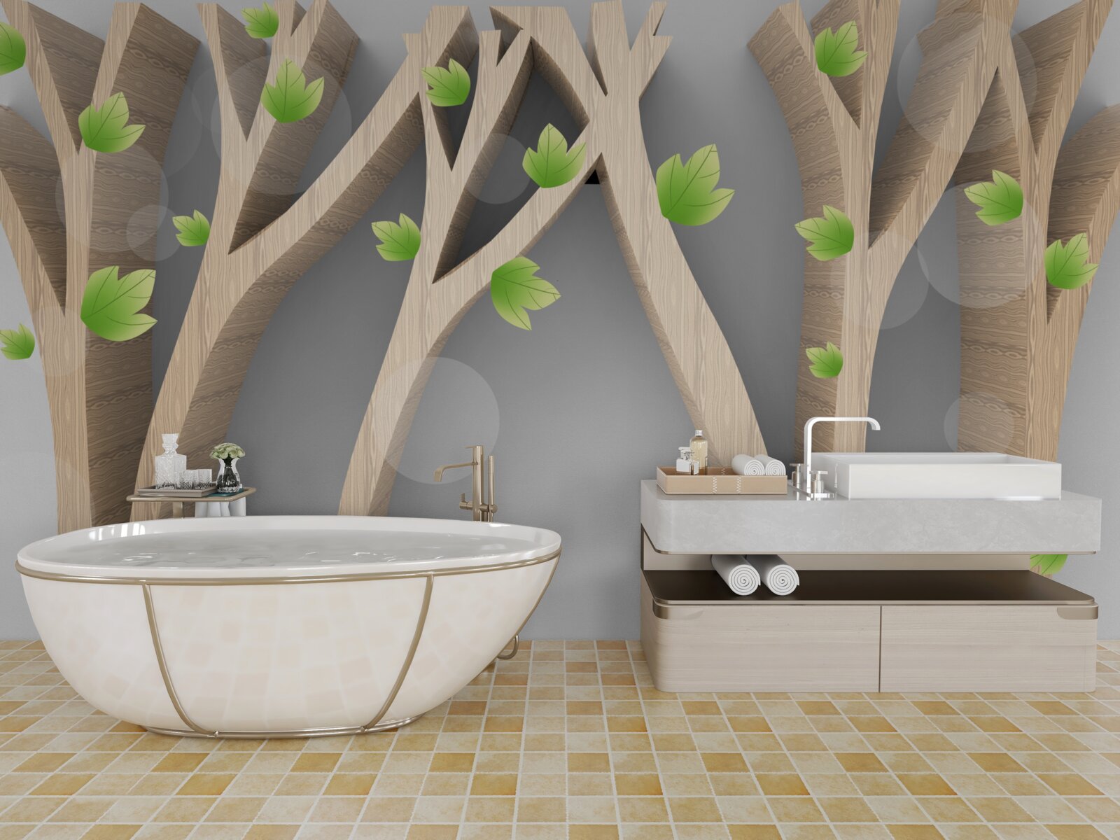 Fototapeta streszczenie las liściasty