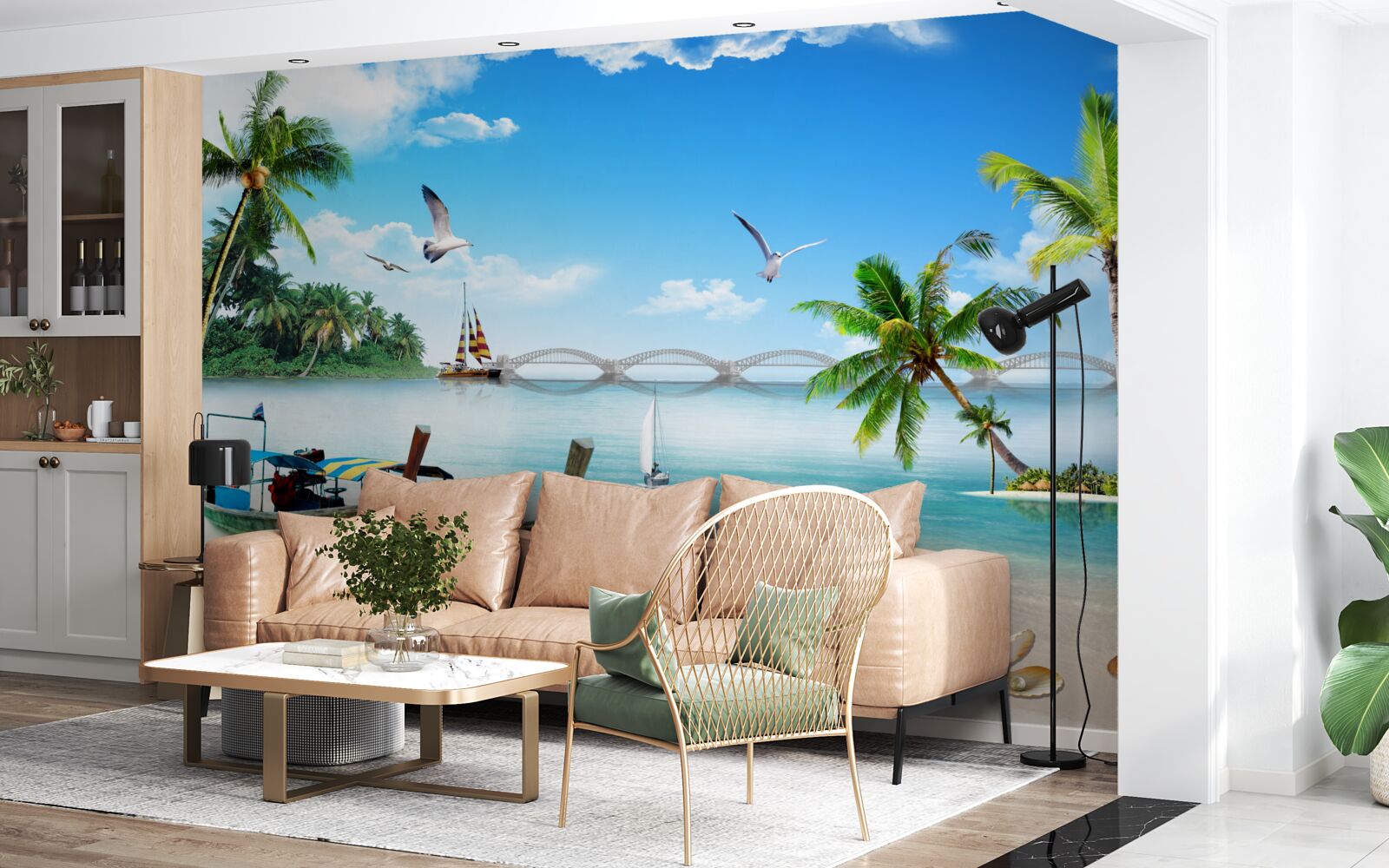 Fototapeta przystań na bezludnej wyspie