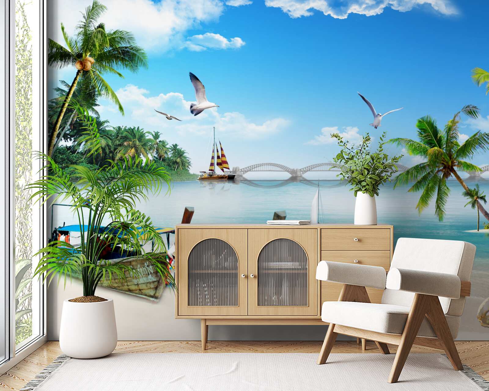 Fototapeta przystań na bezludnej wyspie