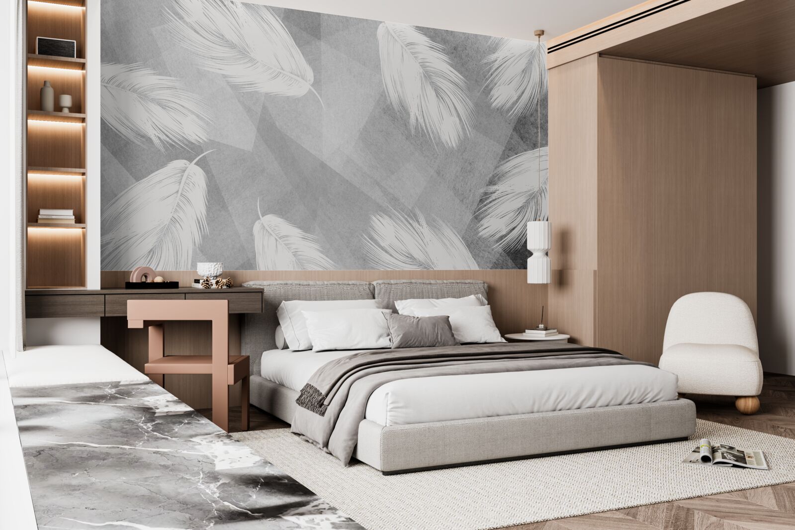 Fototapeta miękki, śnieżnobiały puch