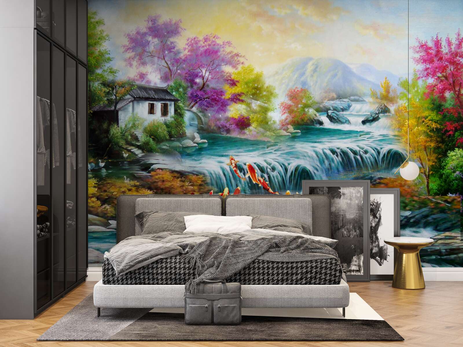 Fototapeta w domu jesienią grzmi wodospad