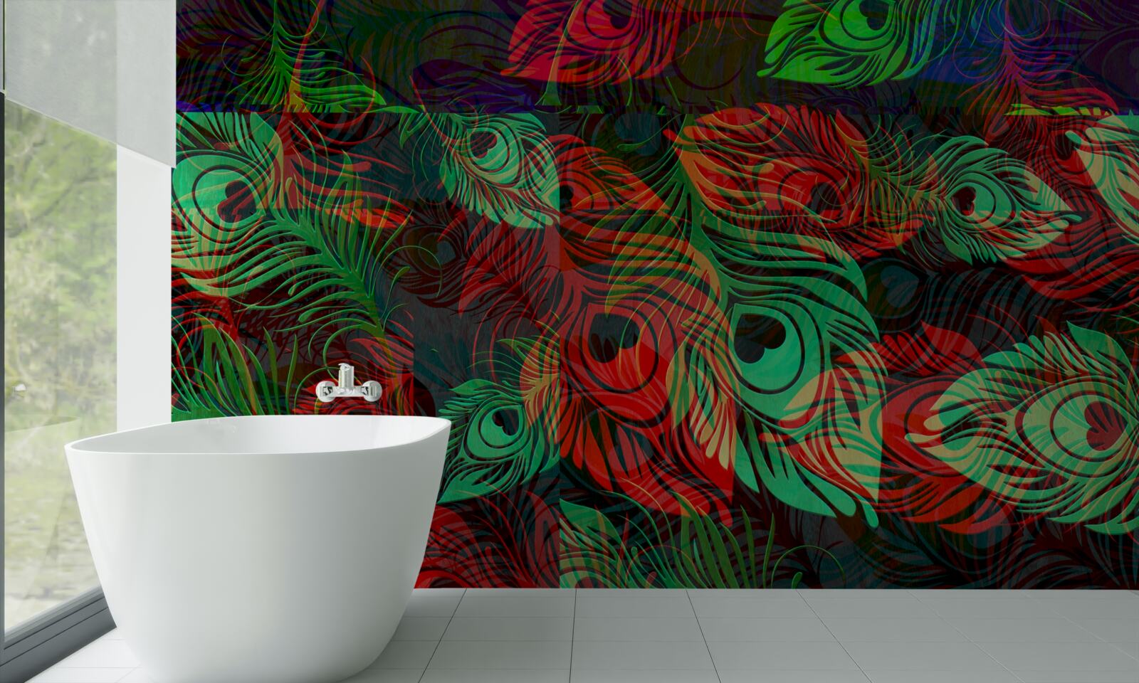 Fototapeta złote pióra o niesamowitej urodzie