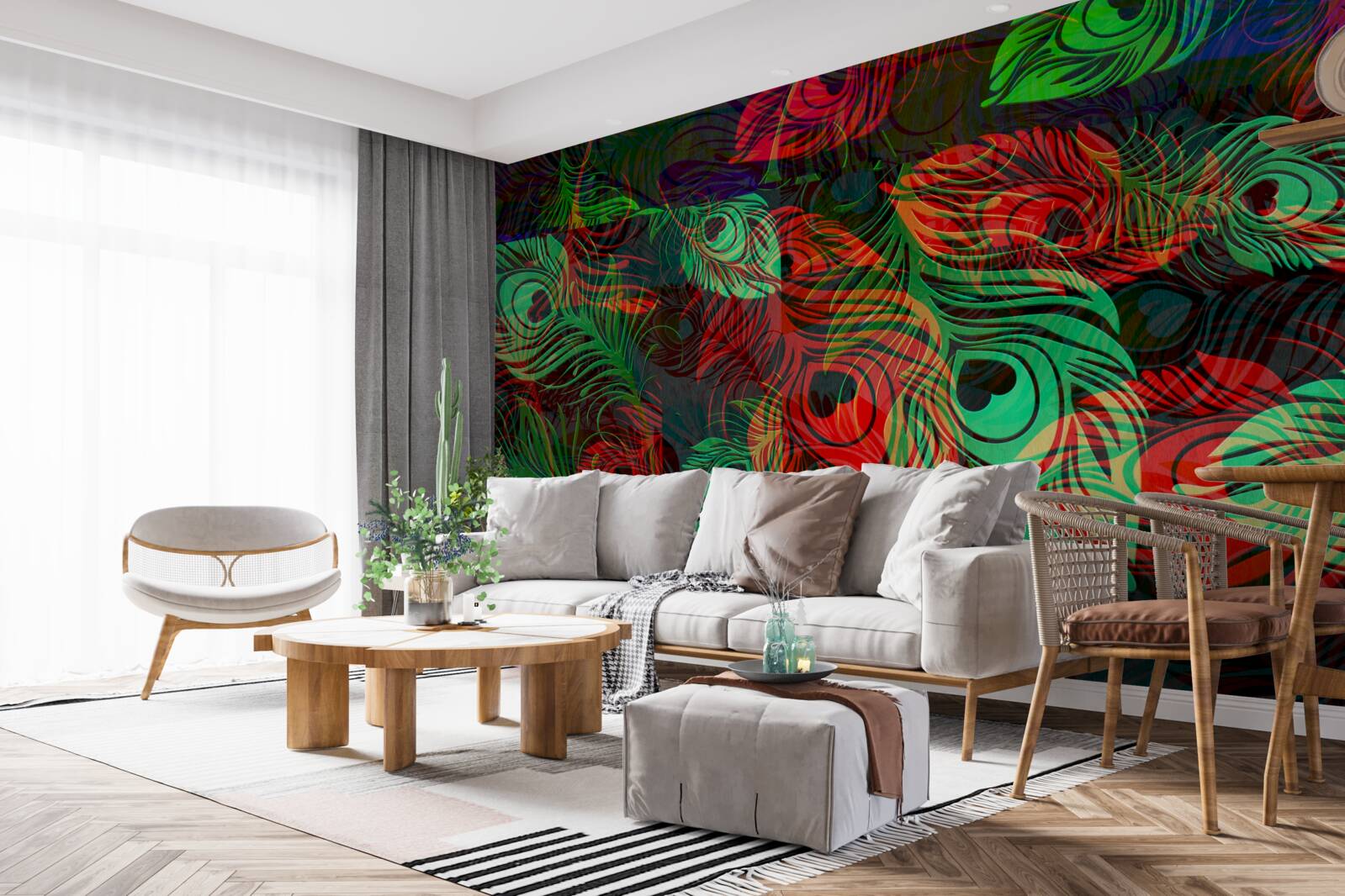 Fototapeta złote pióra o niesamowitej urodzie