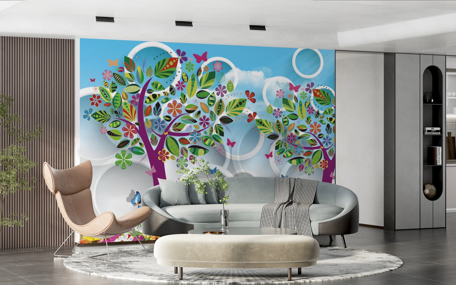 Fototapeta odrobina letnich kolorów na liściach