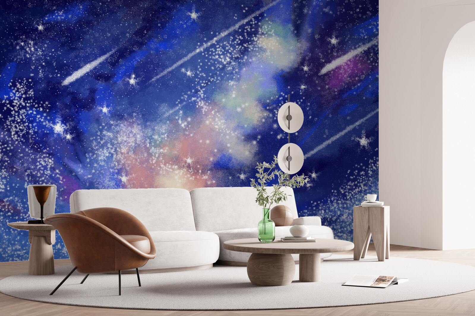 Fototapeta błękitne nocne niebo