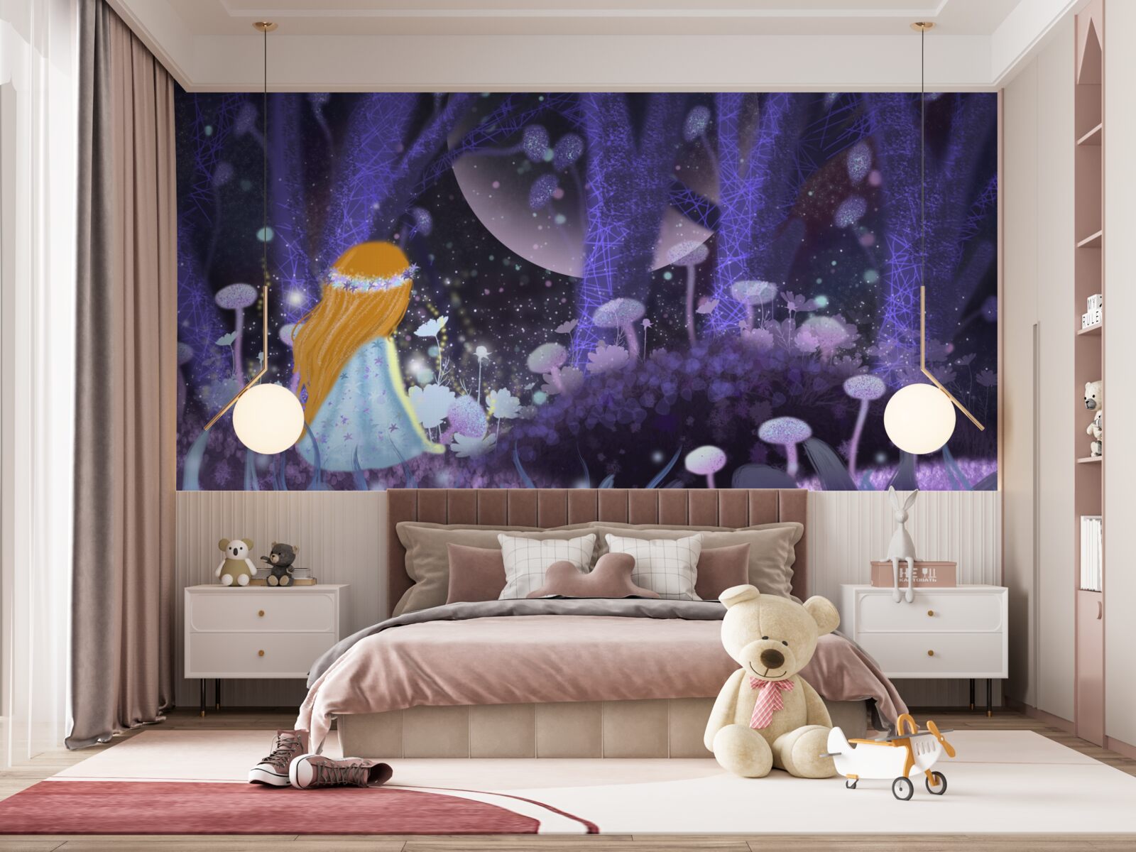 Fototapeta dziecko w magicznym królestwie drzew