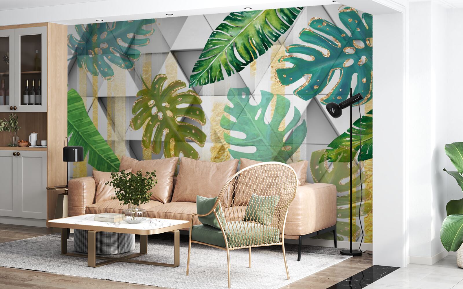 Fototapeta różnorodność tropikalnych liści