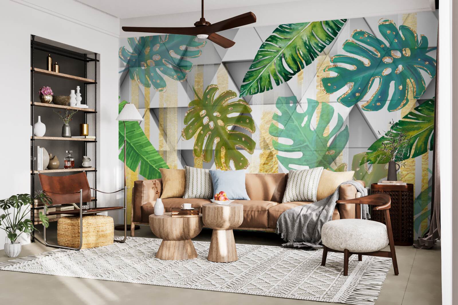 Fototapeta różnorodność tropikalnych liści