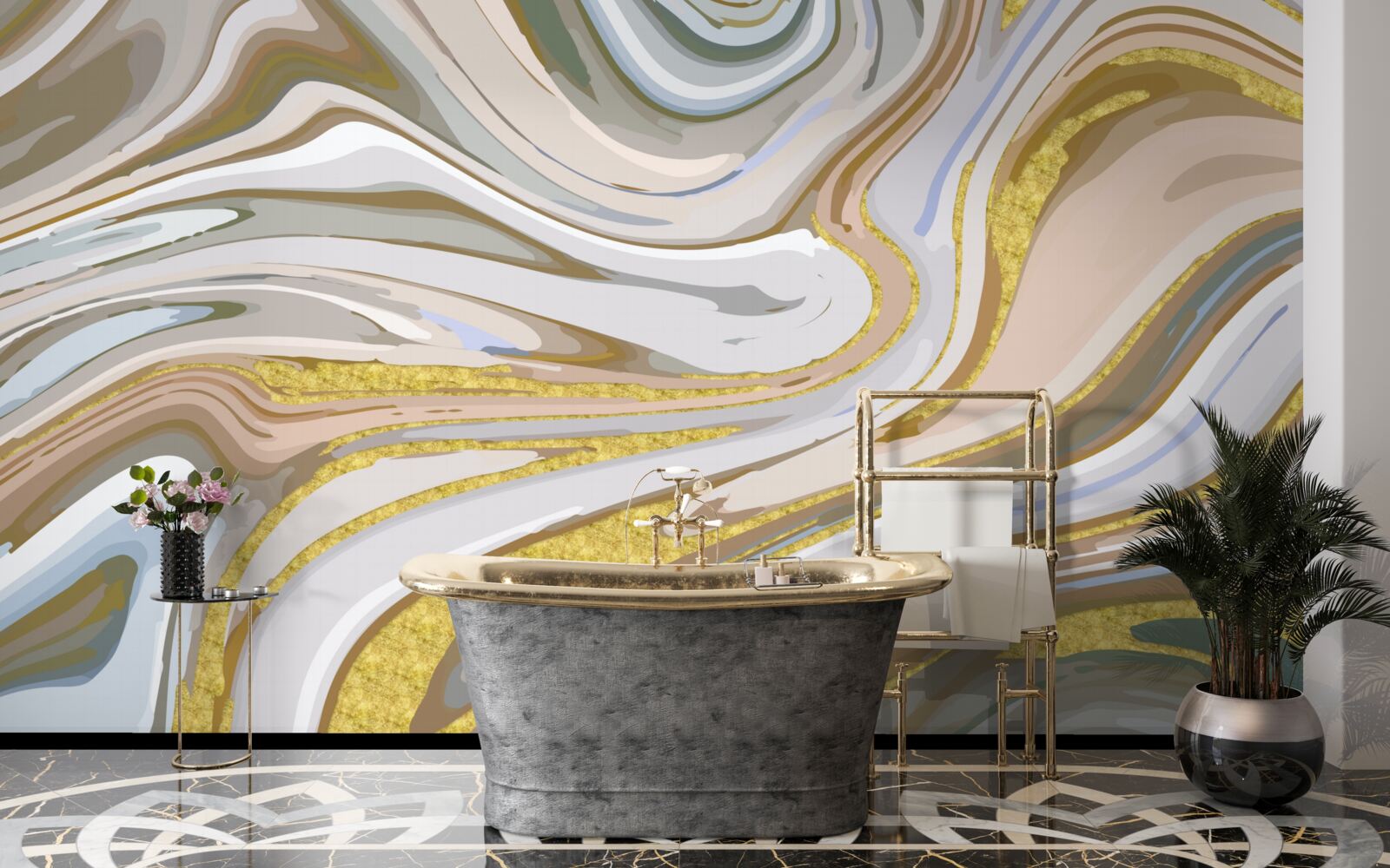 Fototapeta Łączenie się ziaren piasku podczas burzy