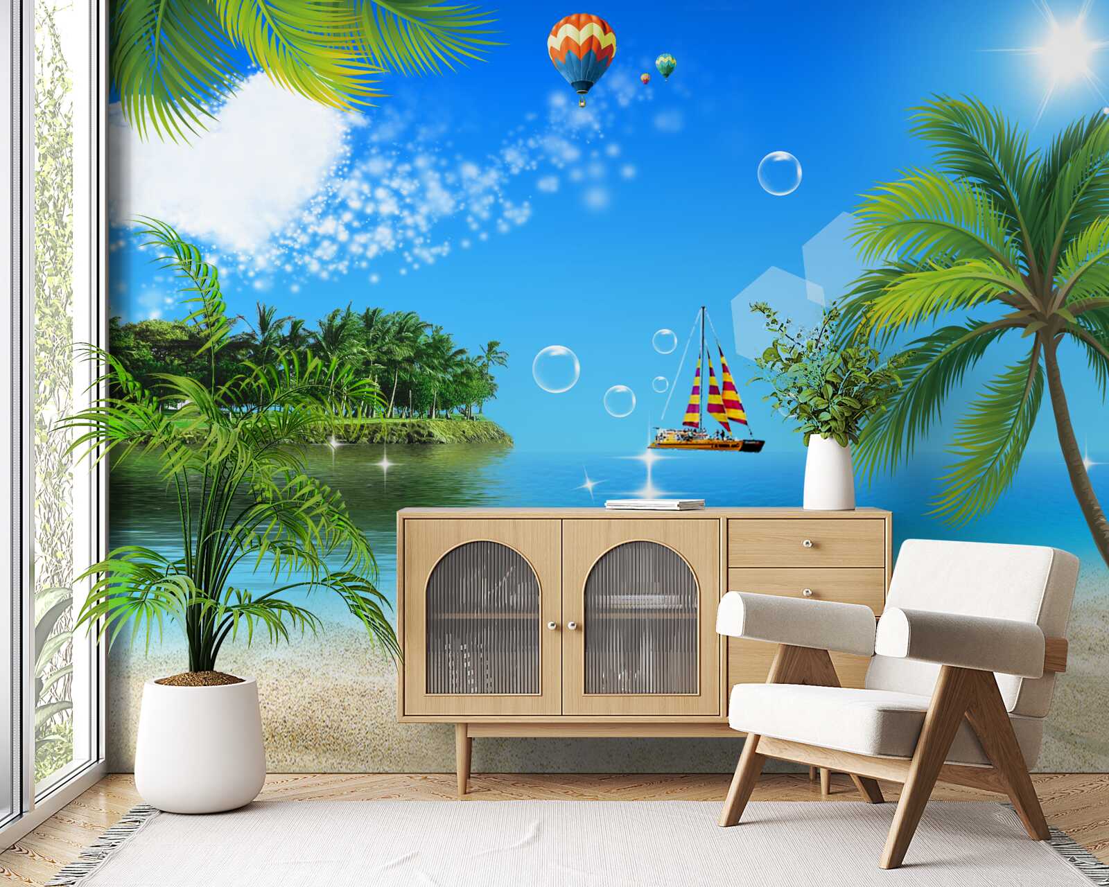 Fototapeta widok na morze i brzeg