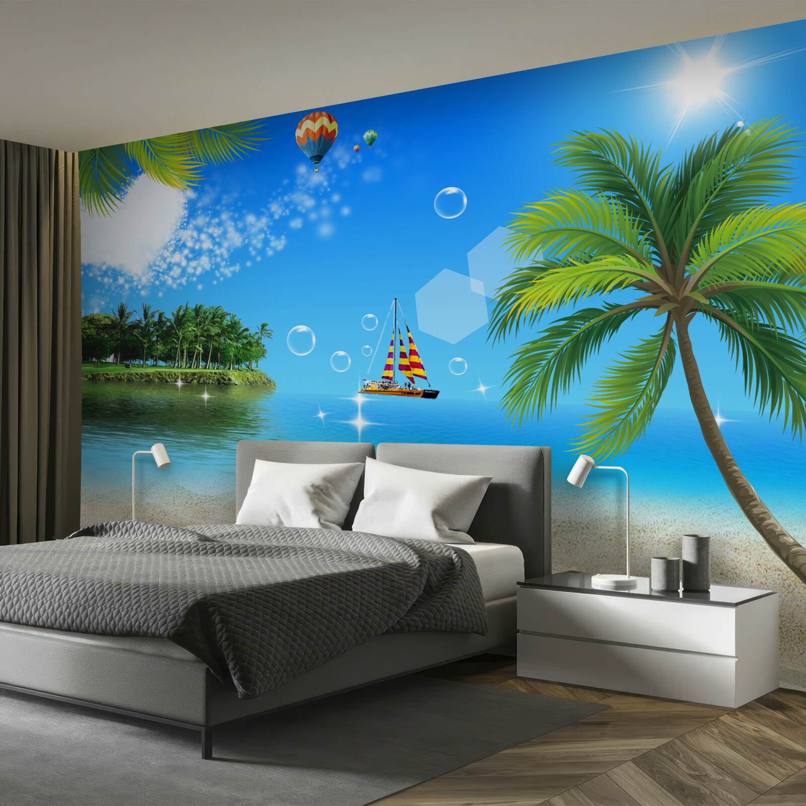 Fototapeta widok na morze i brzeg