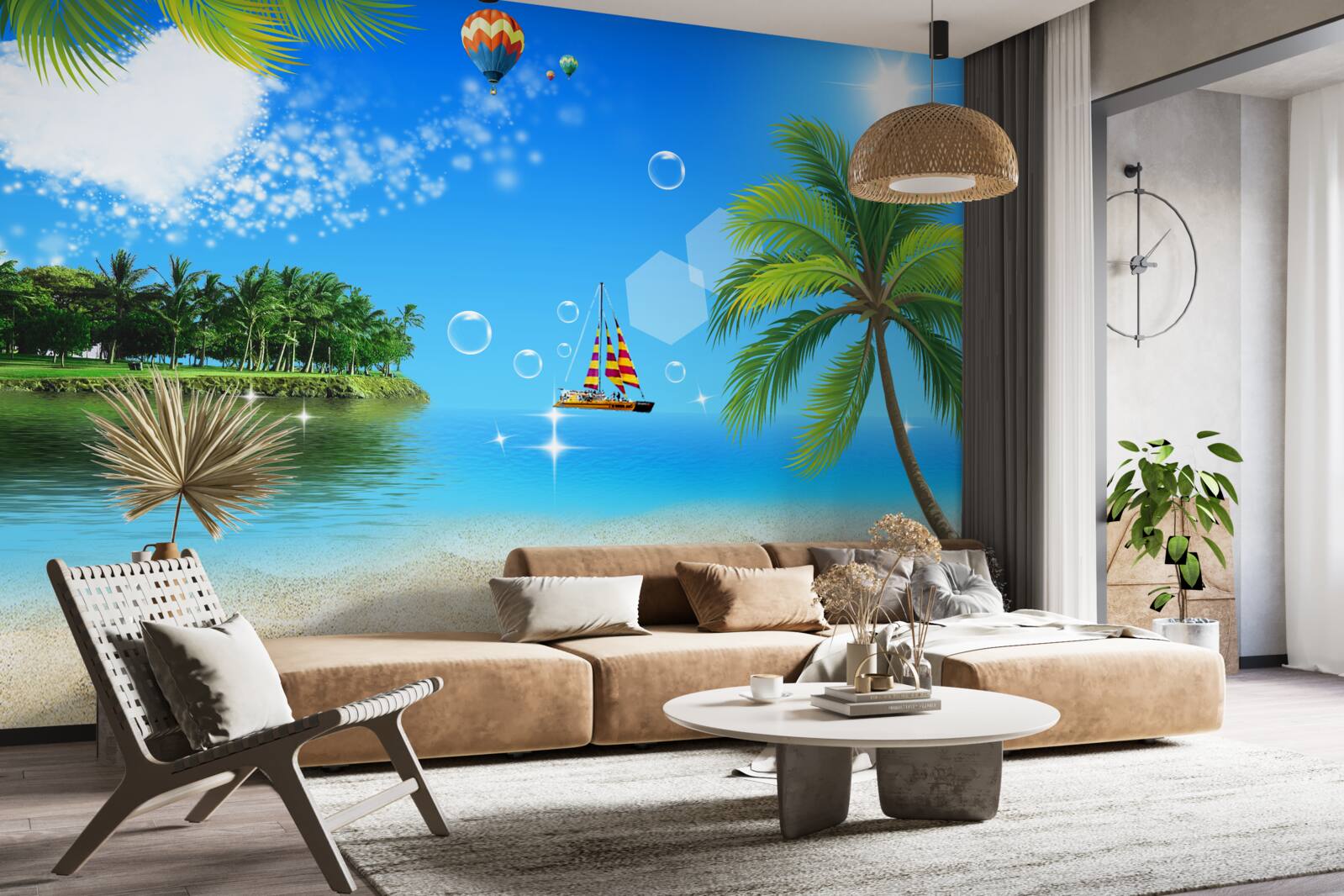 Fototapeta widok na morze i brzeg