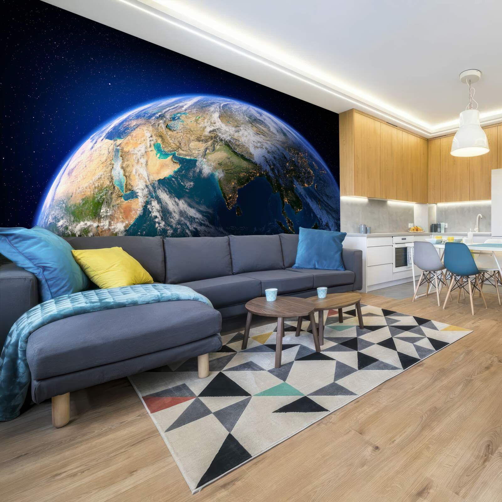 Fototapeta oglądanie ziemi z kosmosu