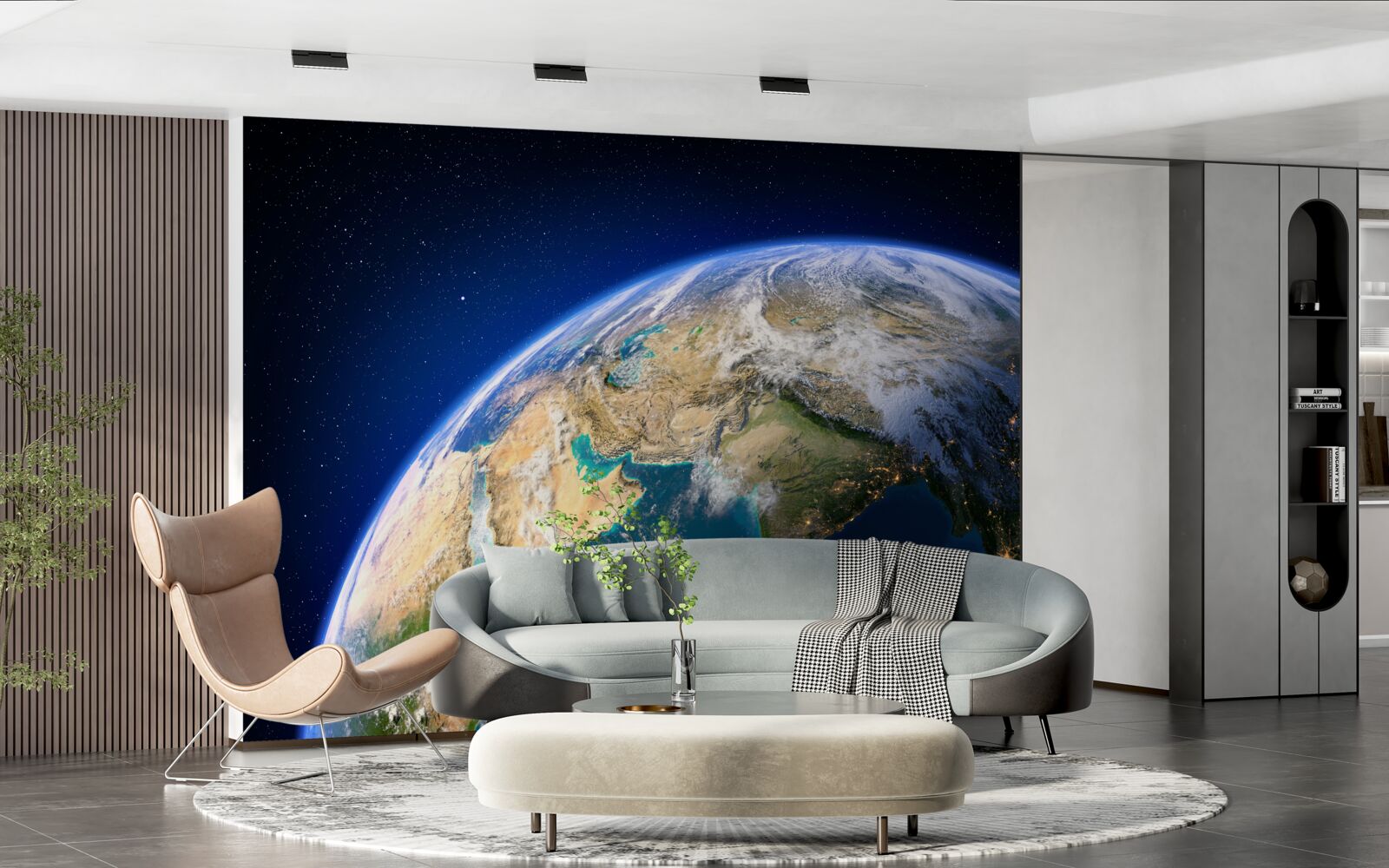 Fototapeta oglądanie ziemi z kosmosu