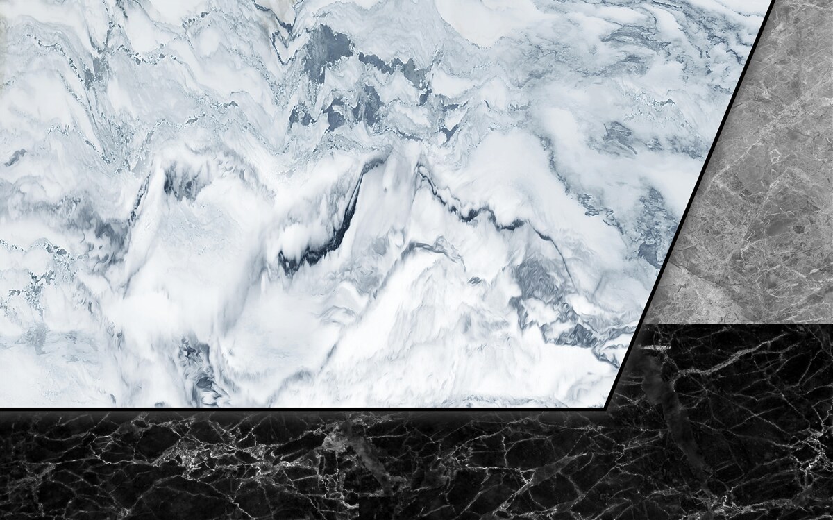 Fototapeta abstrakcja wykonana z białego i czarnego marmuru