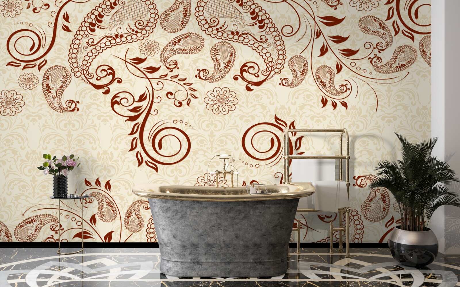 Fototapeta brązowe mehendi z indii