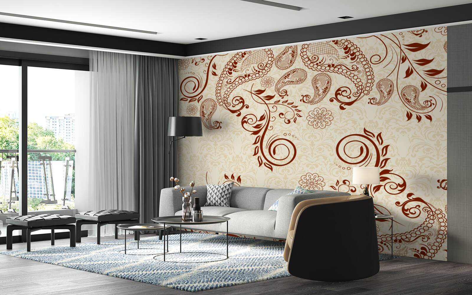 Fototapeta brązowe mehendi z indii