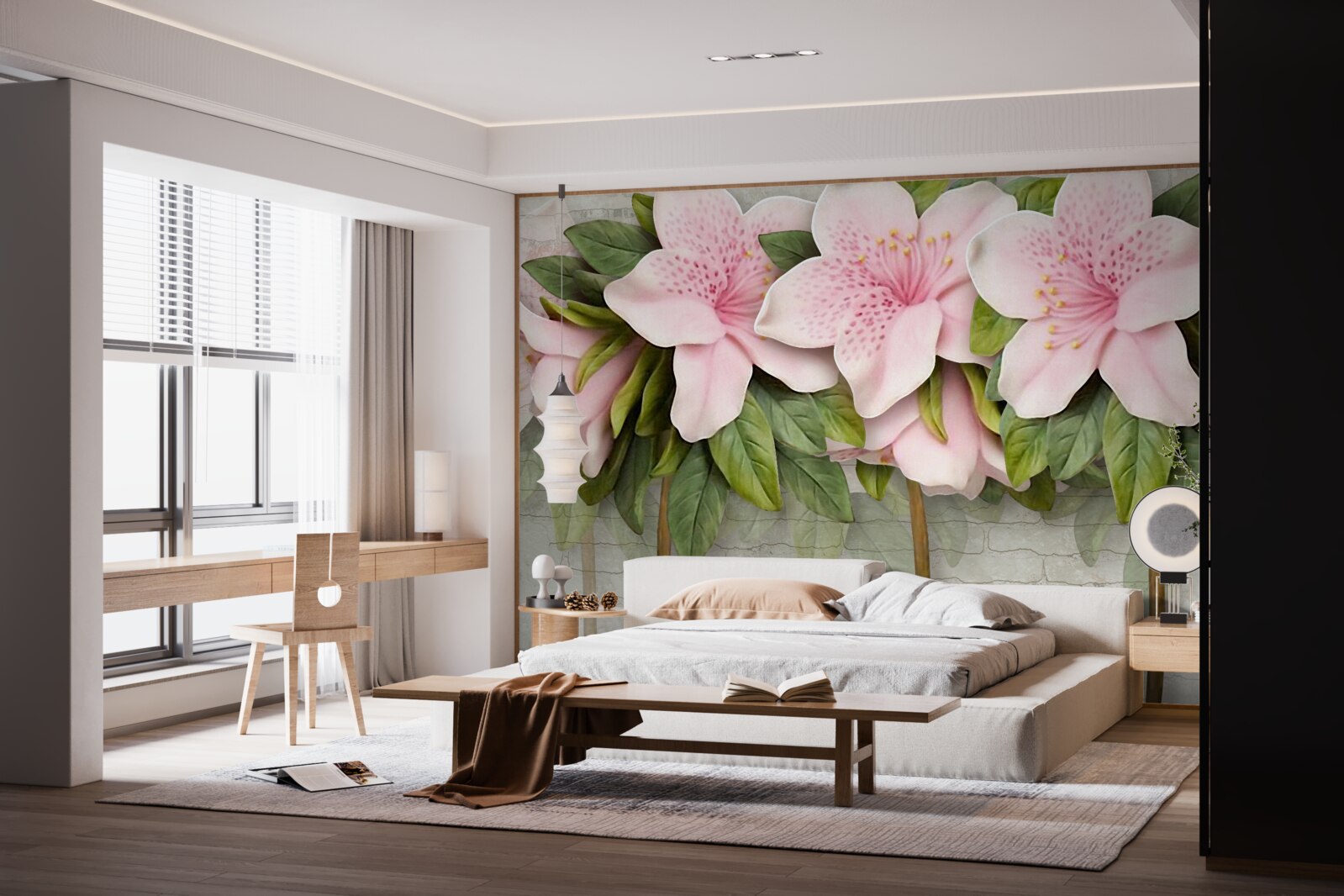 Fototapeta miękkie różowe lilie