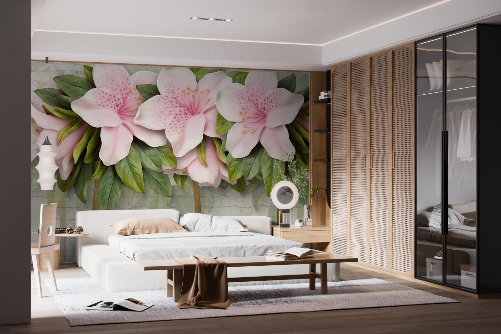 Fototapeta miękkie różowe lilie