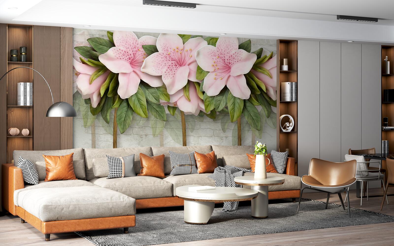 Fototapeta miękkie różowe lilie