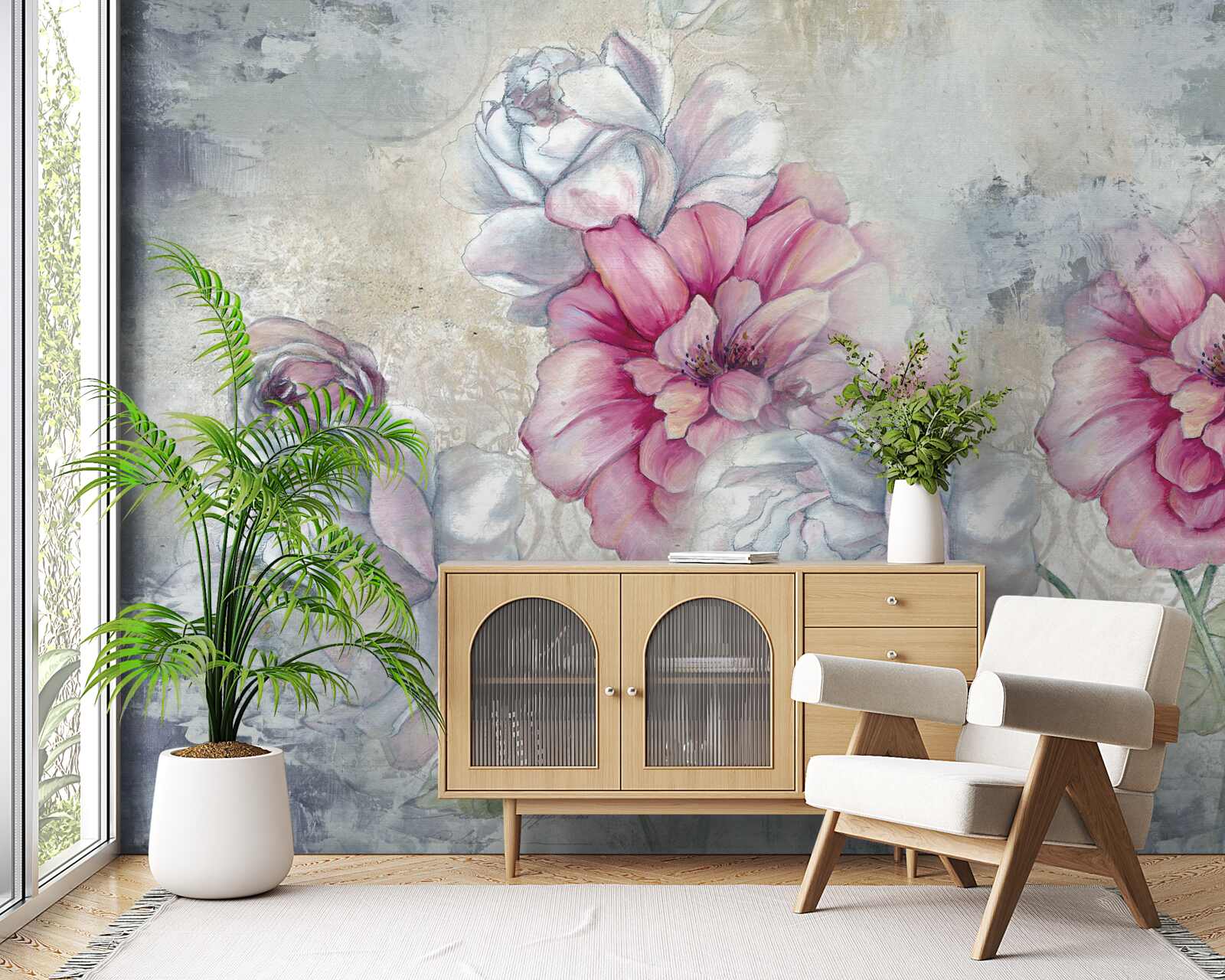 Fototapeta tło kwiatowe w stylu vintage