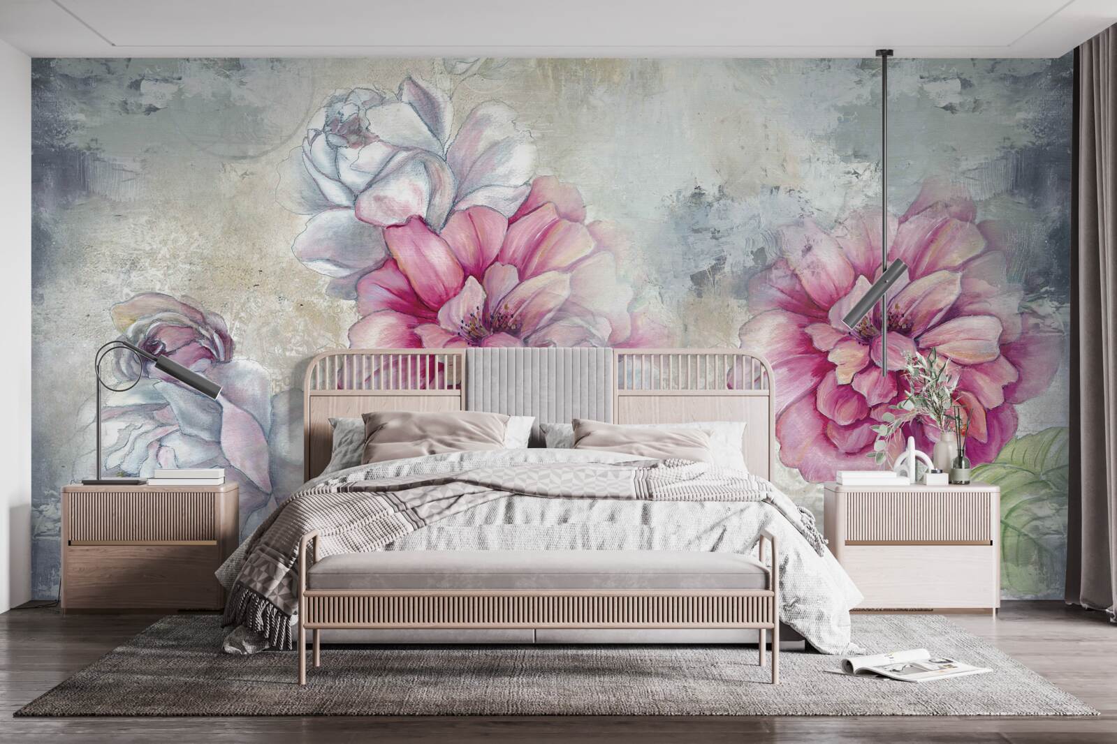 Fototapeta tło kwiatowe w stylu vintage