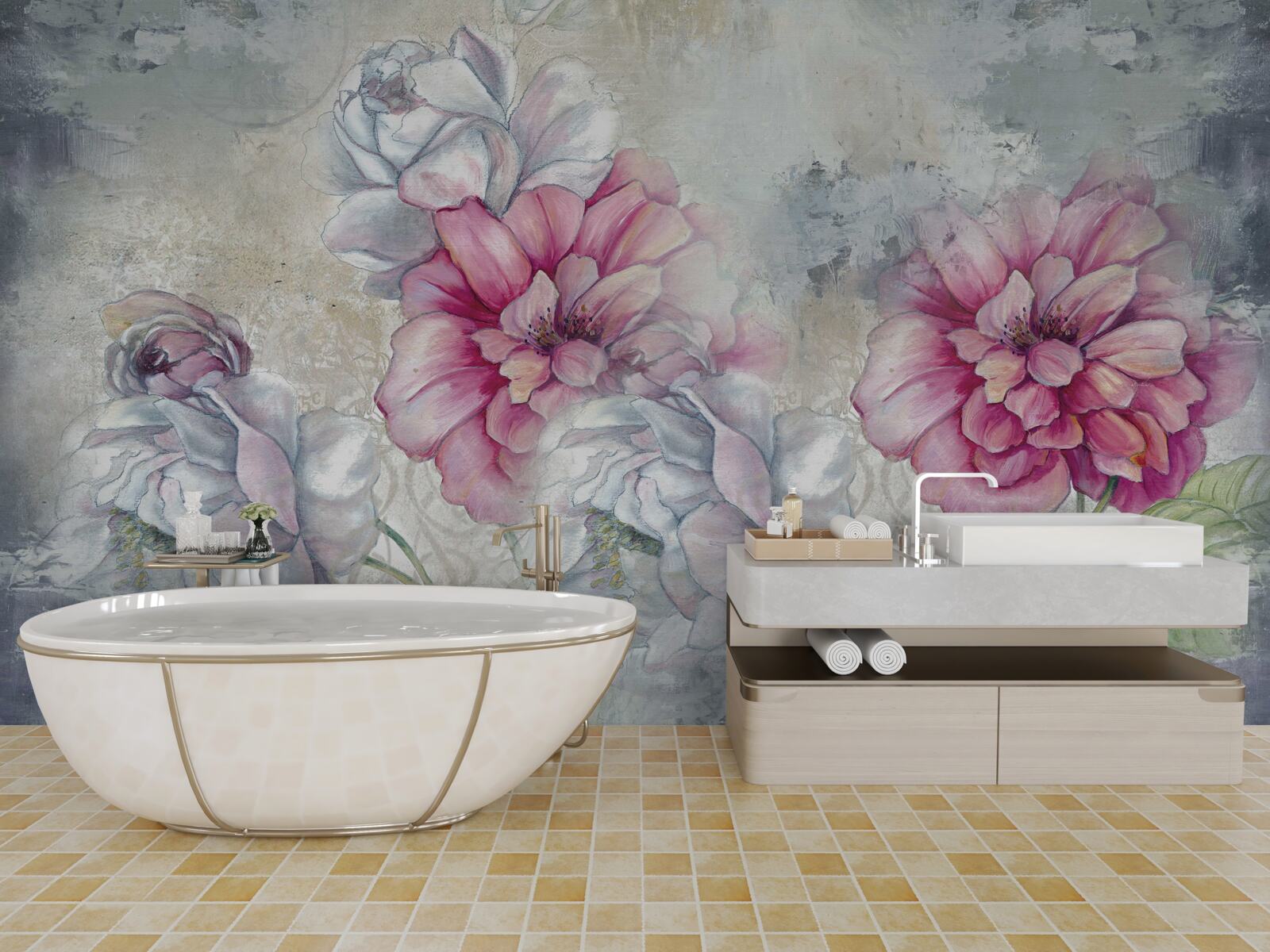 Fototapeta tło kwiatowe w stylu vintage