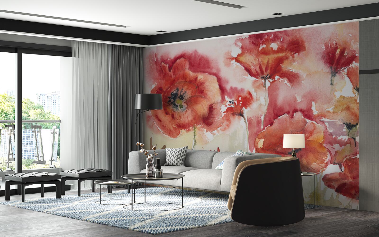 Fototapeta Świetne czerwone maki