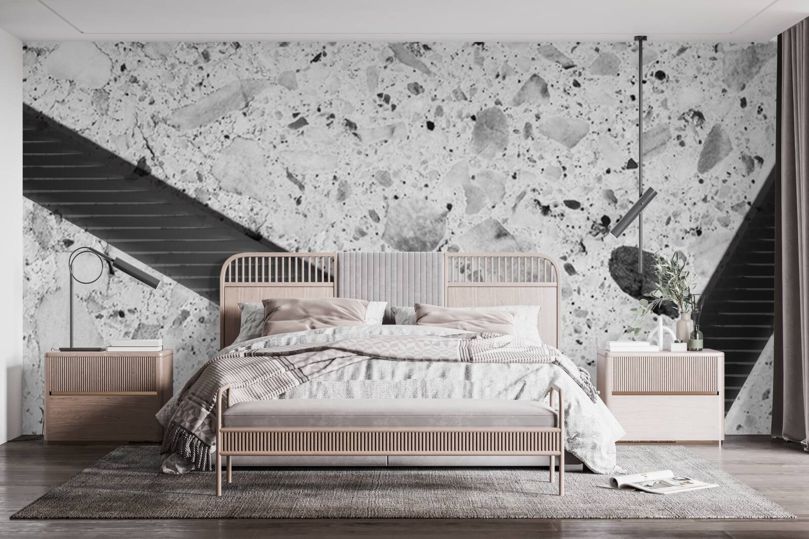 Fototapeta marmurowa tekstura z czarnymi plamami