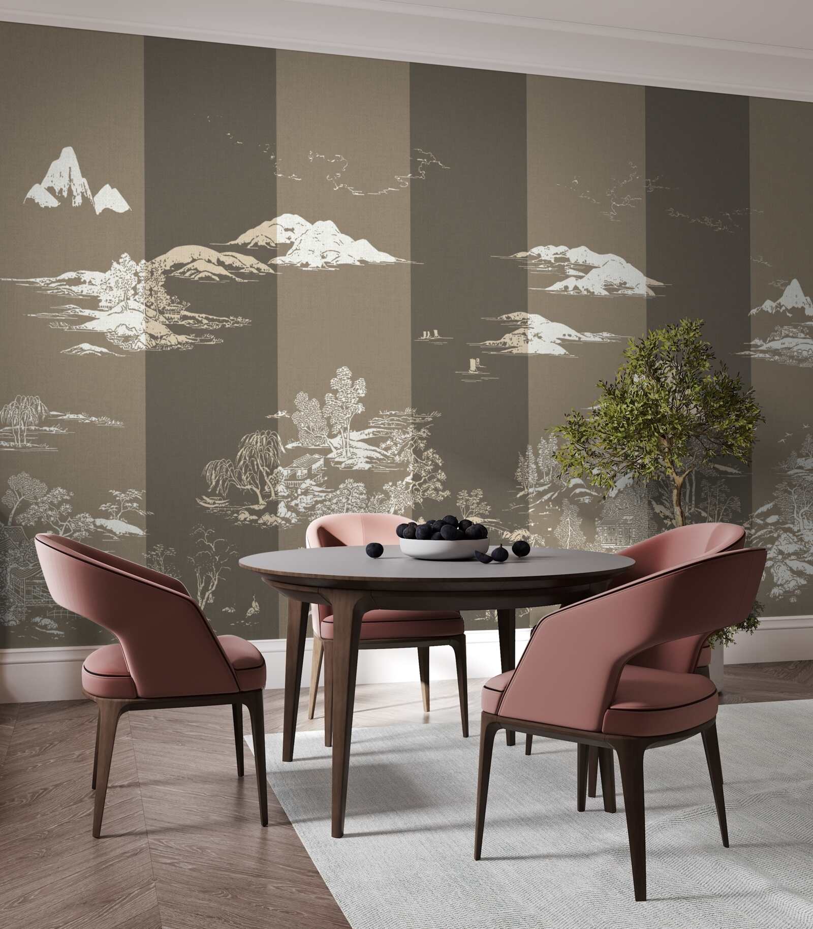 Fototapeta ogrody w stylu japońskim i krajobrazy górskie