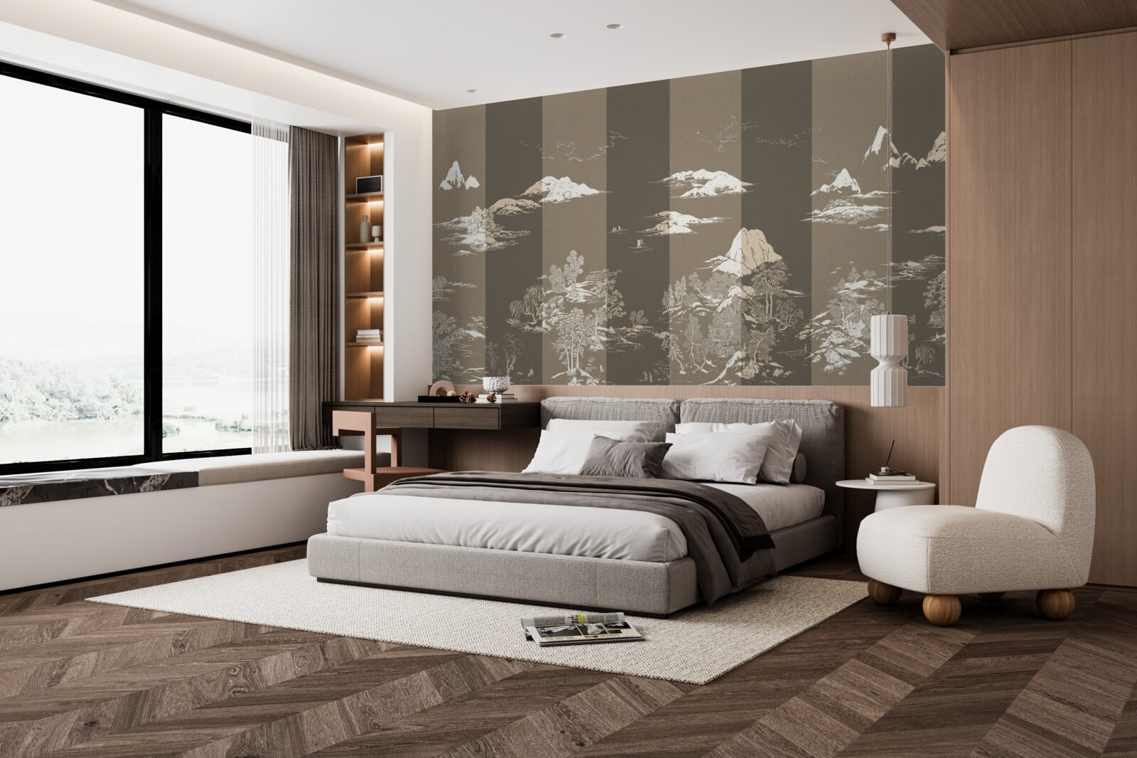 Fototapeta ogrody w stylu japońskim i krajobrazy górskie