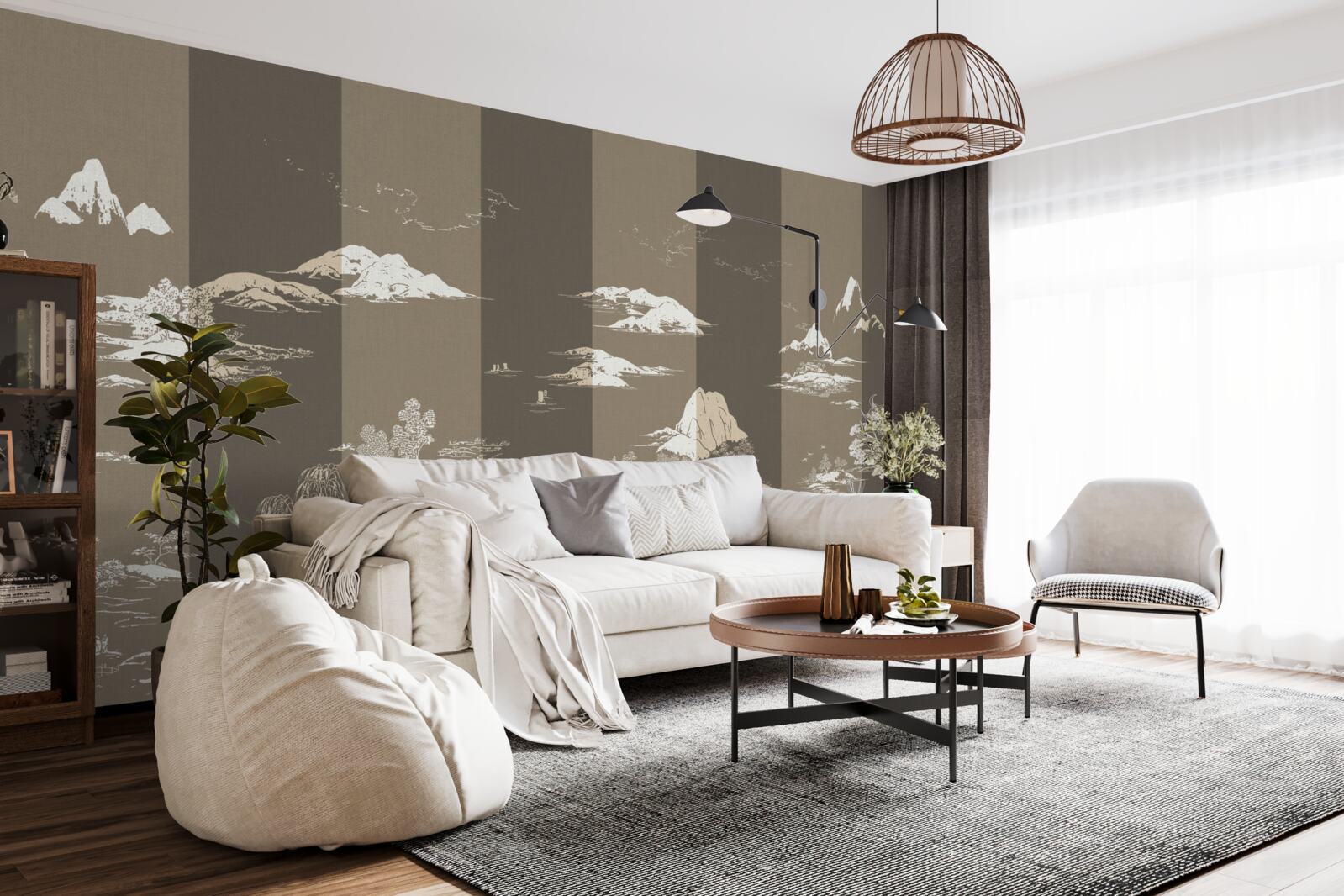 Fototapeta ogrody w stylu japońskim i krajobrazy górskie