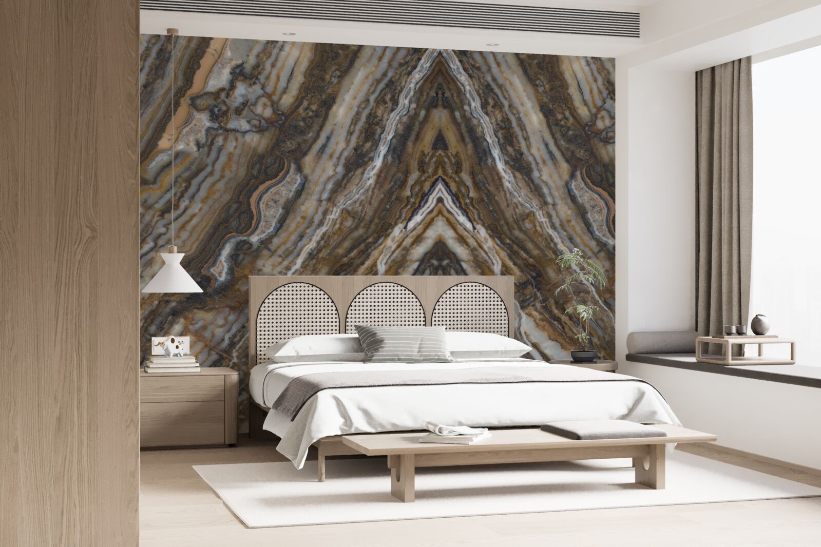 Fototapeta stare drzewo na marmurowym tle