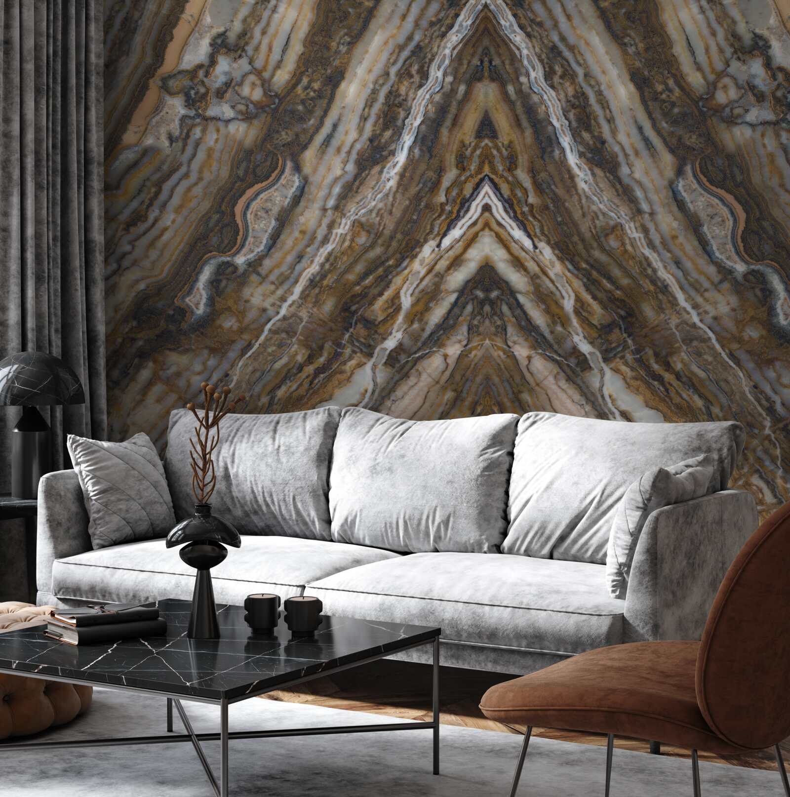 Fototapeta stare drzewo na marmurowym tle