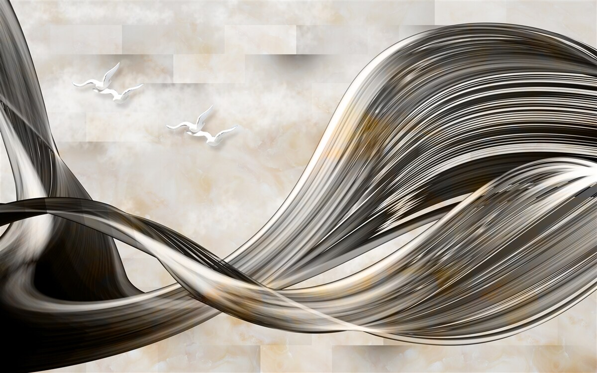 Fototapeta linie są gładkie i abstrakcyjne