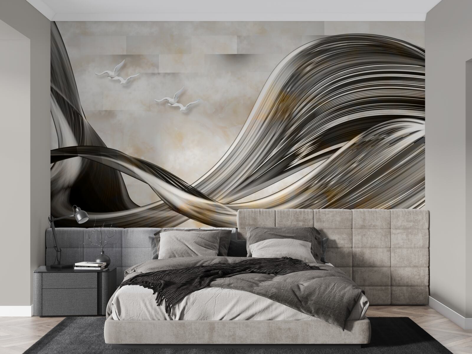 Fototapeta linie są gładkie i abstrakcyjne