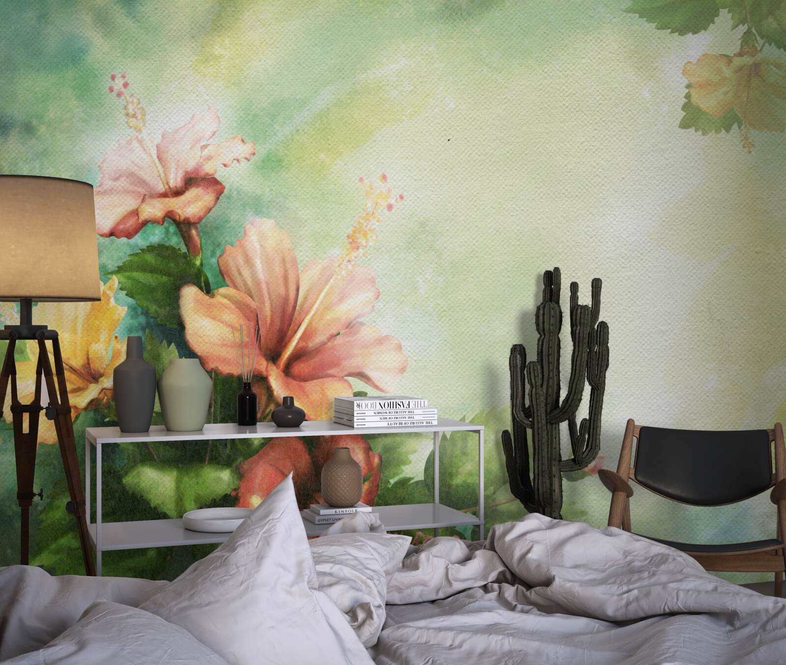 Fototapeta piękne akwarelowe rośliny