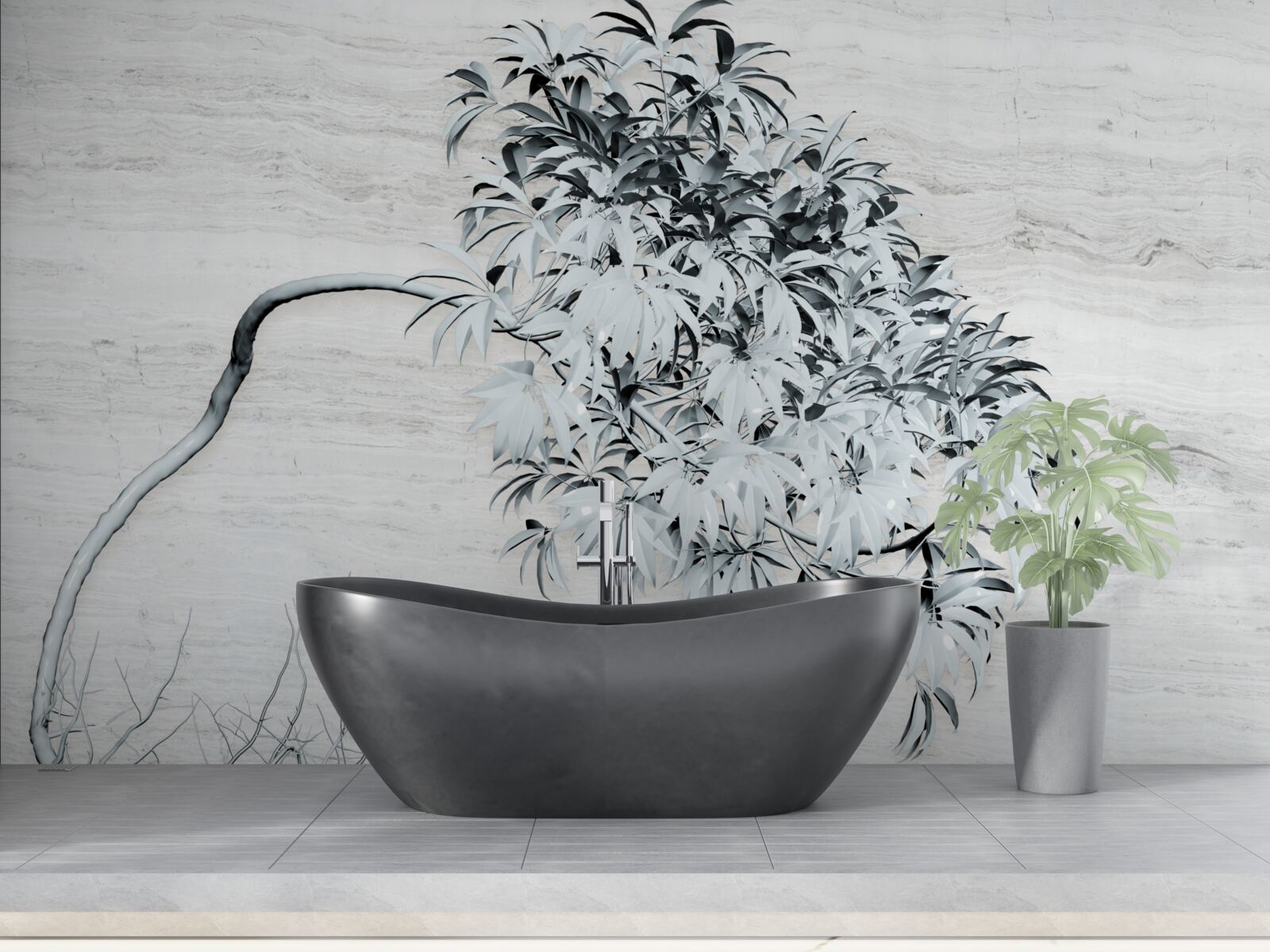 Fototapeta drzewo stojące samotnie na wietrze