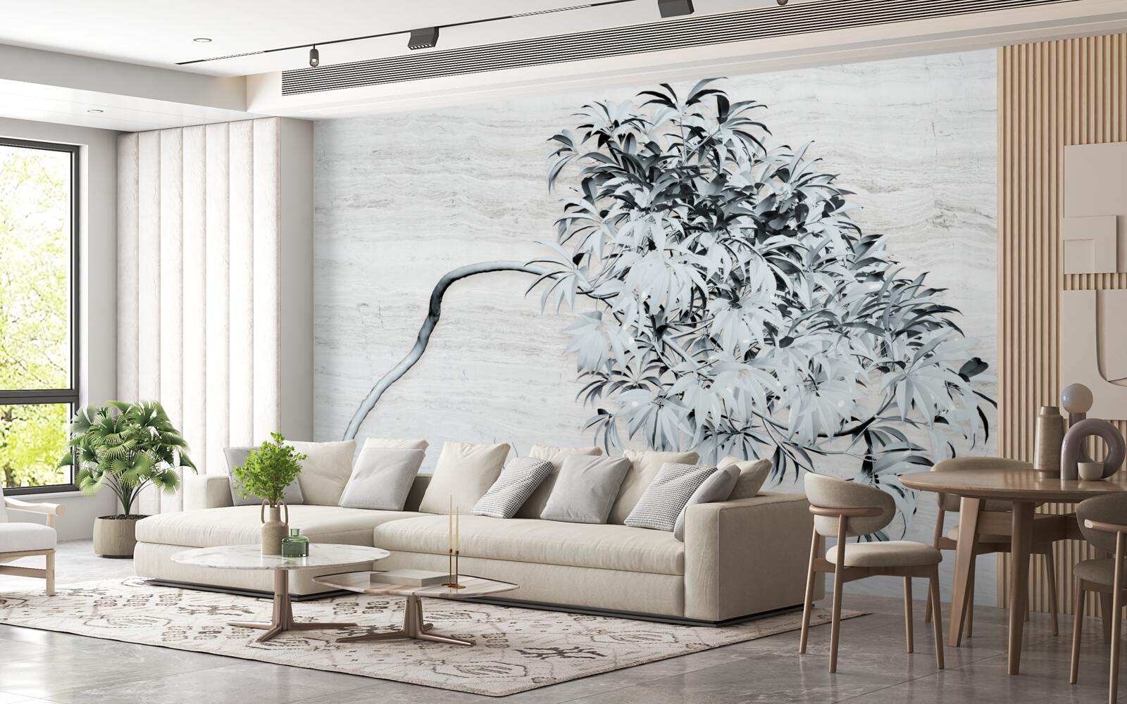 Fototapeta drzewo stojące samotnie na wietrze