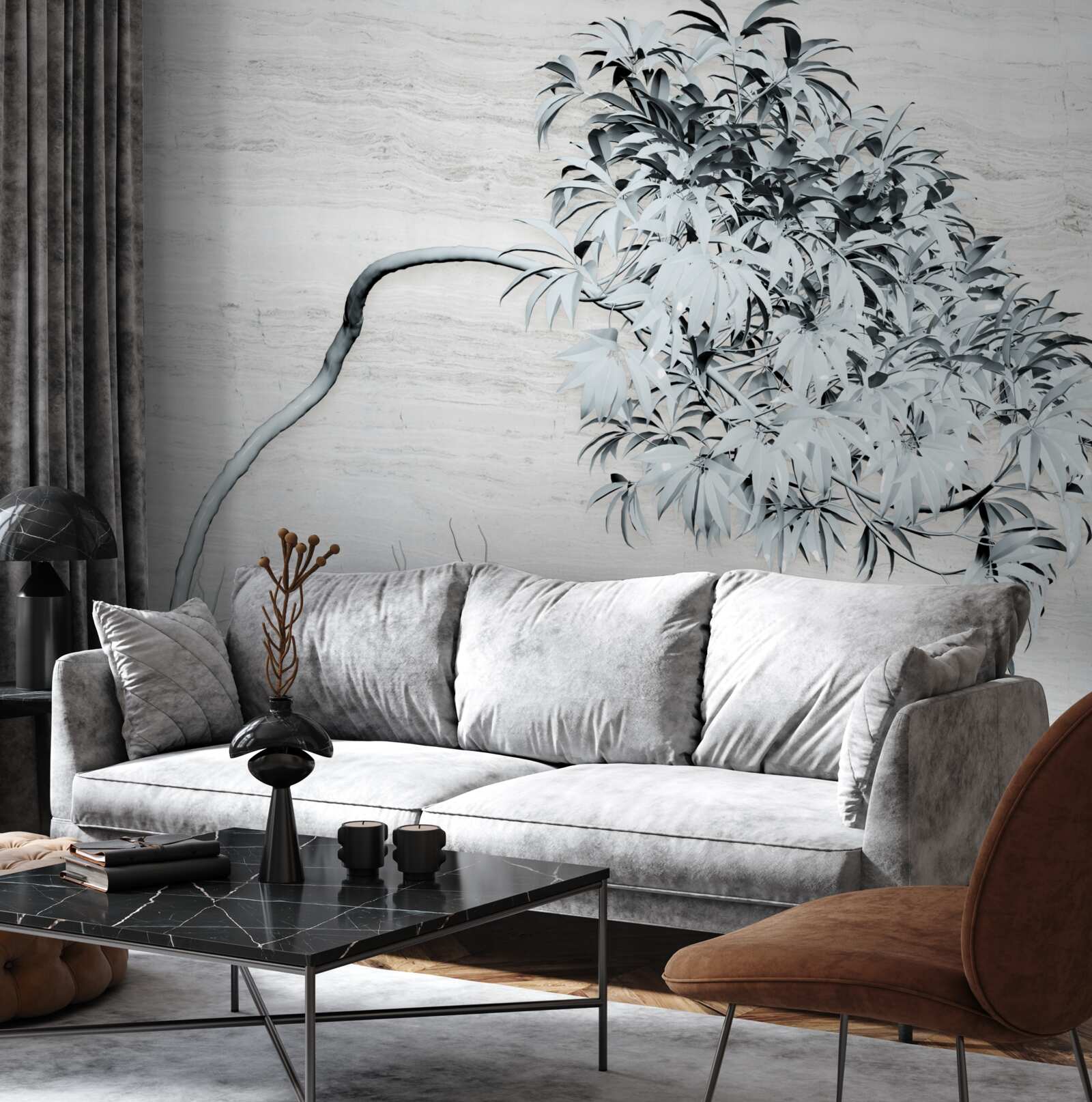 Fototapeta drzewo stojące samotnie na wietrze