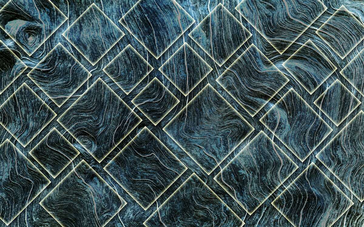 Fototapeta białe kształty w czarnym dymie