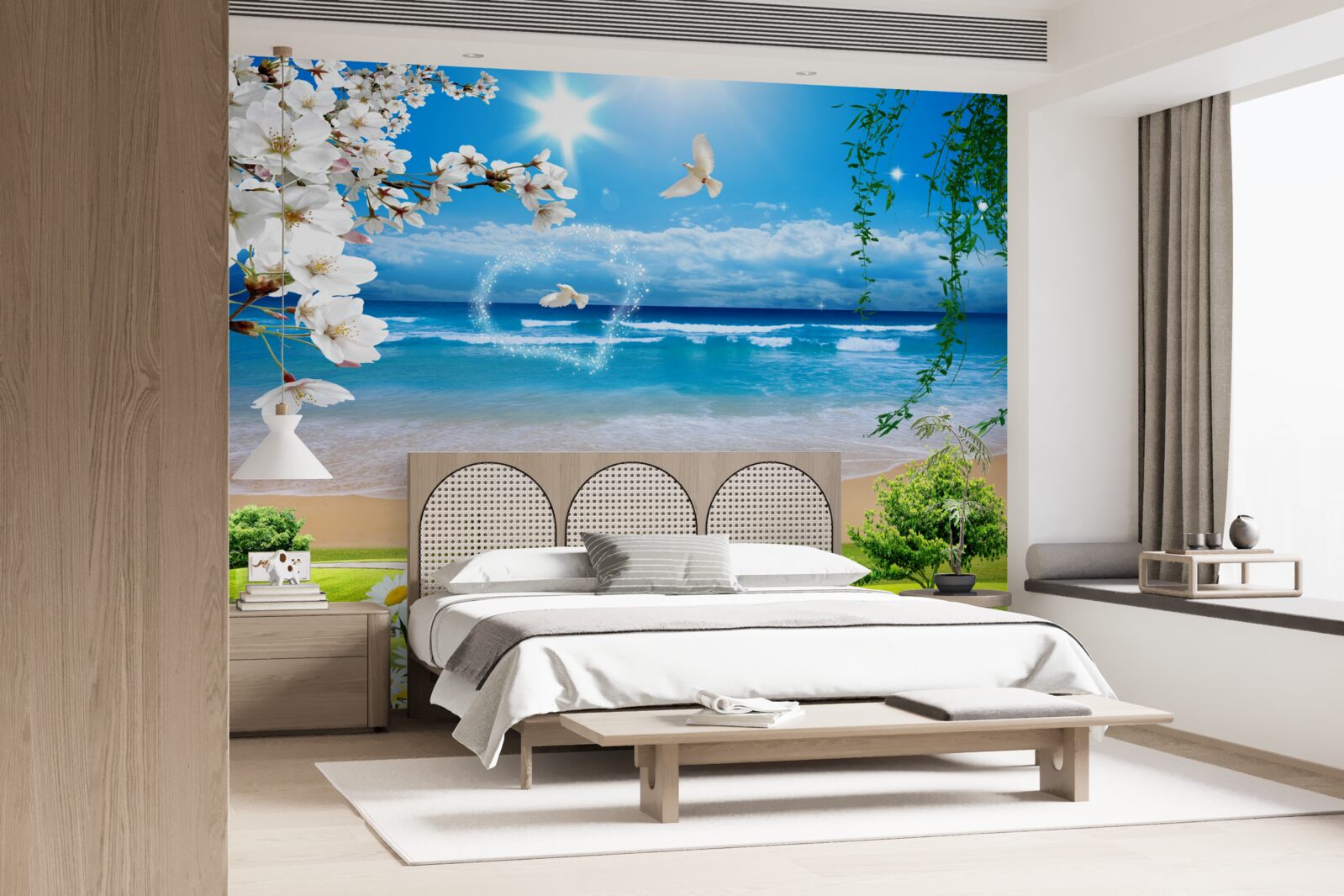 Fototapeta pastwiska oceaniczne w zieleni