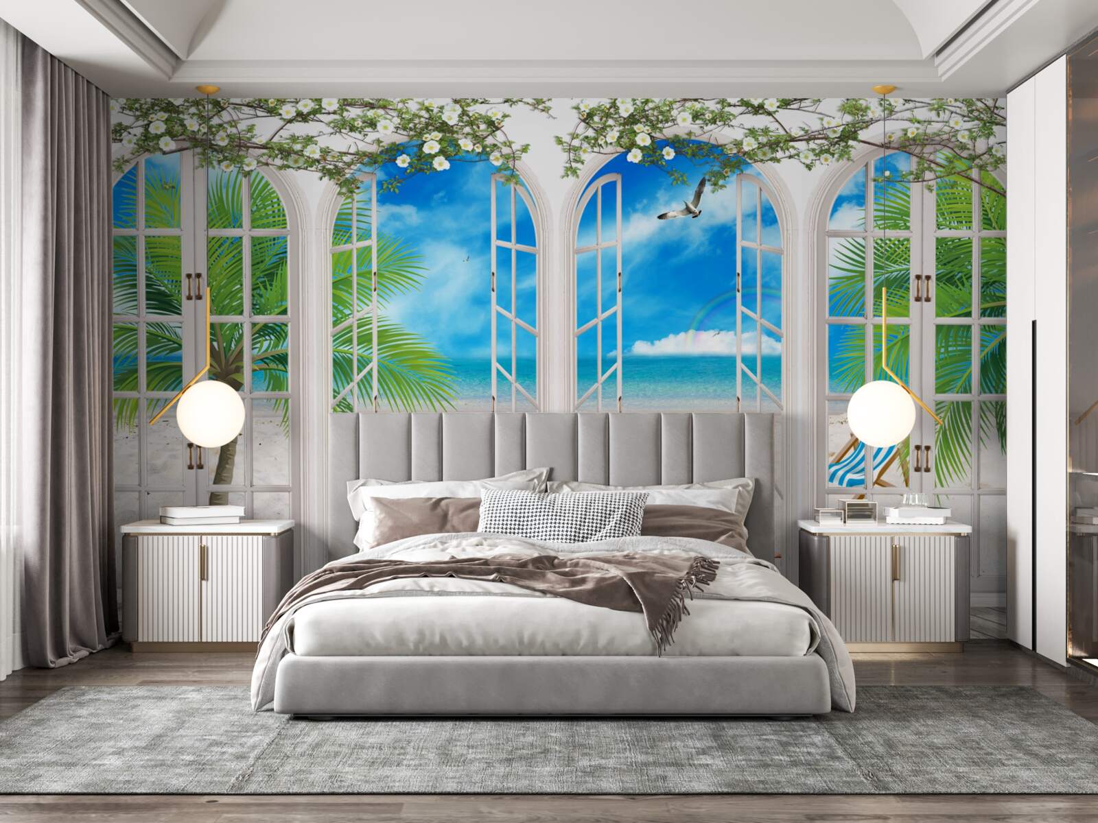 Fototapeta balkon na plaży