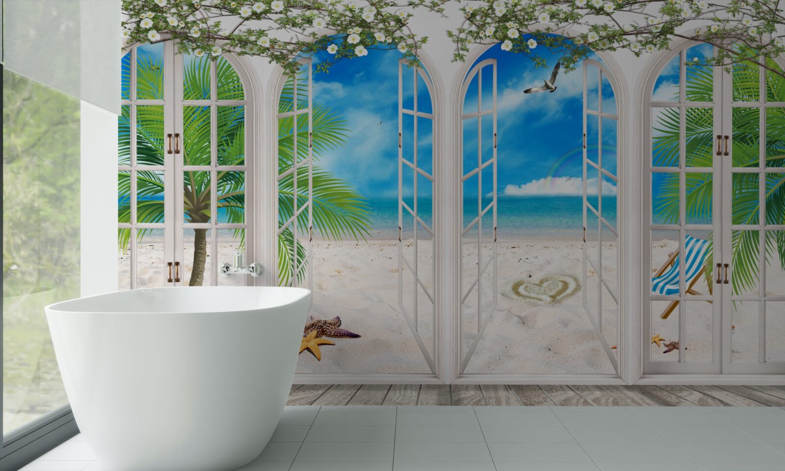 Fototapeta balkon na plaży