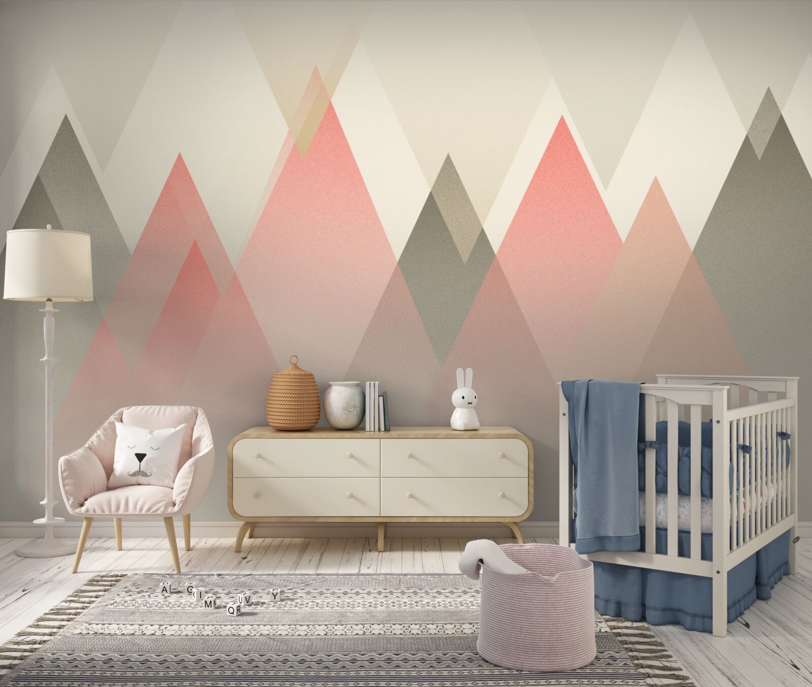 Fototapeta mglisty las jesienią