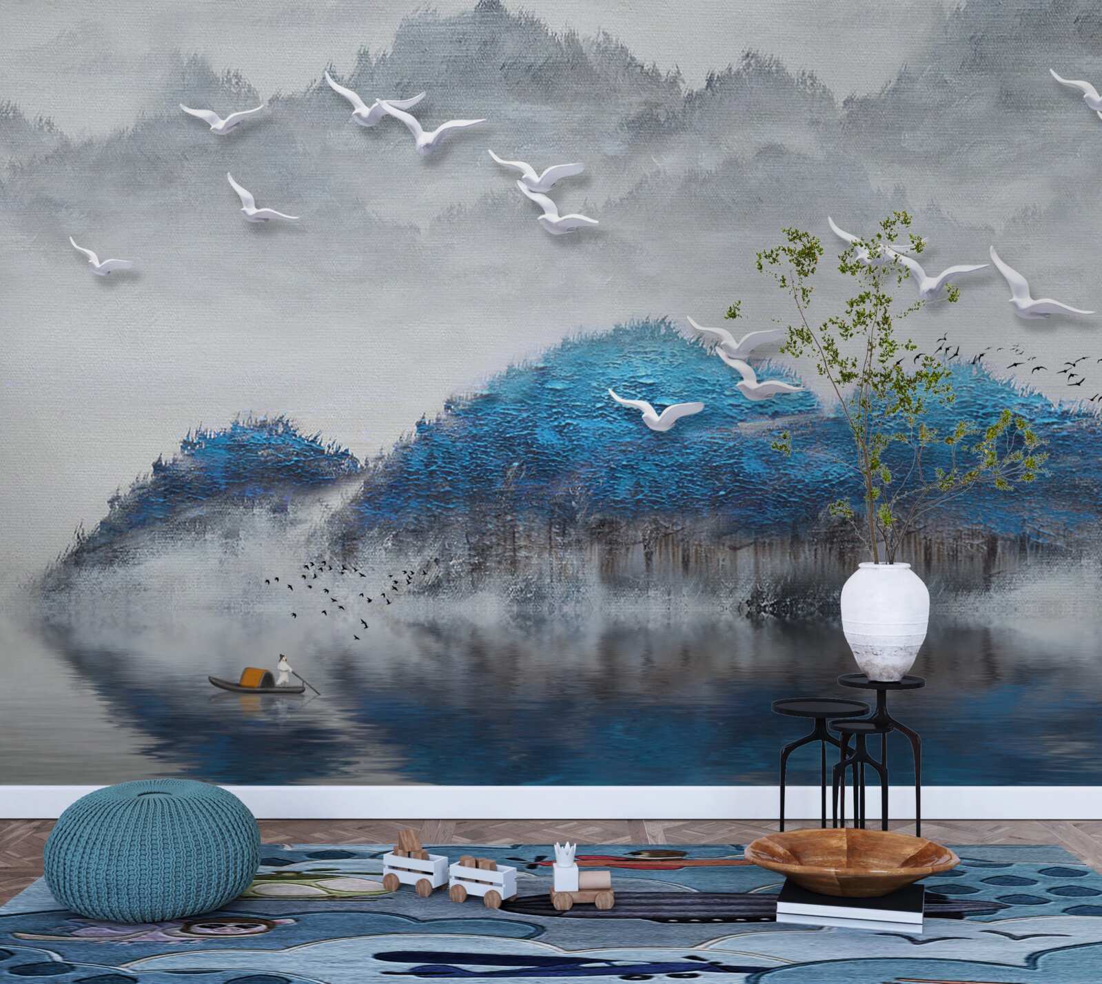 Fototapeta nury opuszczają staw