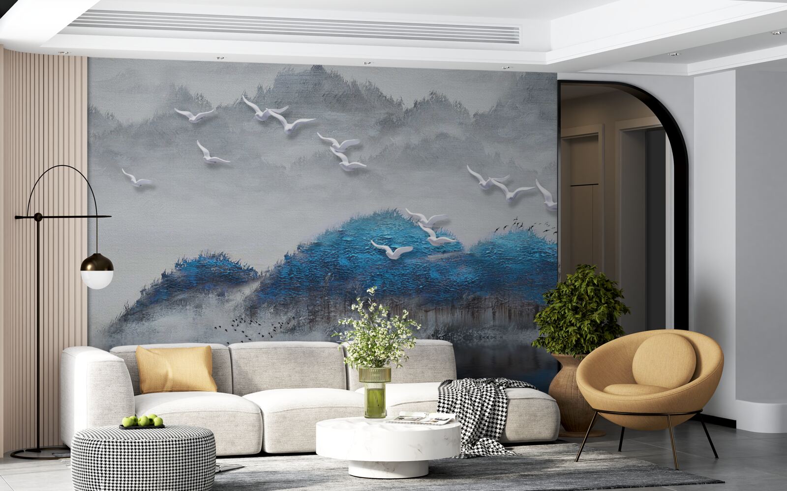 Fototapeta nury opuszczają staw