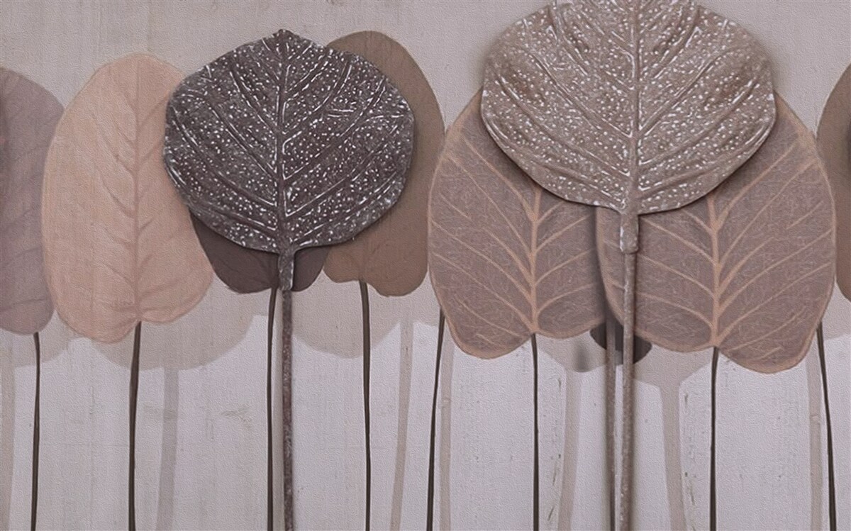 Fototapeta las pokryty jesiennymi liśćmi