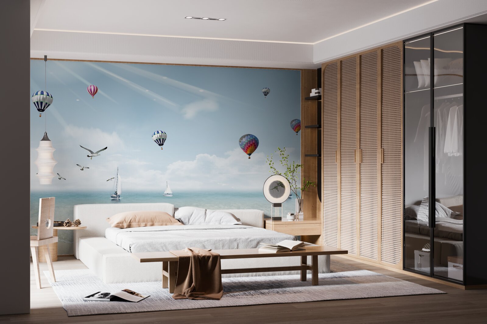 Fototapeta morze pełne balonów